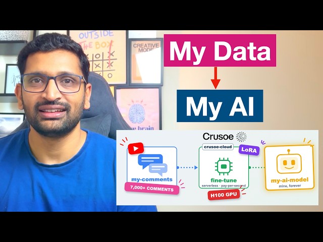 I Trained an AI on 7,000 of My Own YouTube Comments with Crusoe