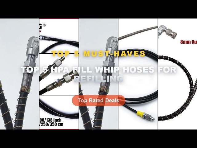 Top 5 HPA Fill Whip Hoses For Refilling: Top 5 Best Sellers - New Remote Fill Whip Long Microline Ho