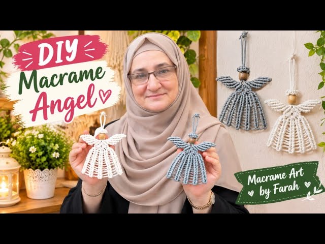 DIY Macrame Angel | Easy Macrame Angel Ornament Tutorial | Beautiful Handmade Home Decor
