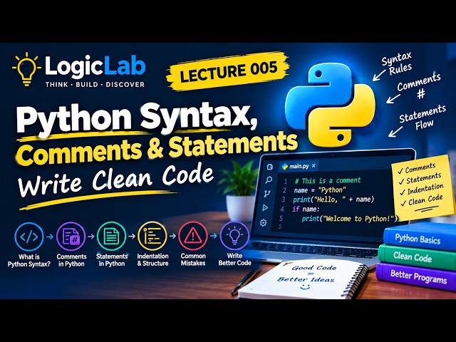 Python Mastery #005 — Python Syntax, Comments & Statements | Write Clean Code