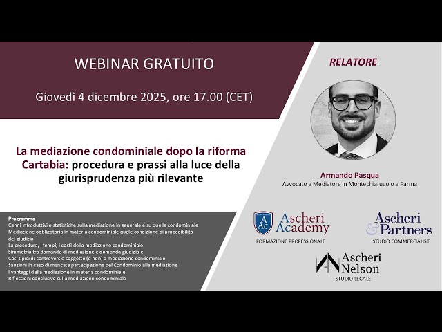 Condominium mediation after the Cartabia reform: procedure and practice in light of the (...)