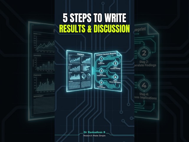 How to Write Your RESULTS & DISCUSSION | 5 Steps | Dr Ramadoss R