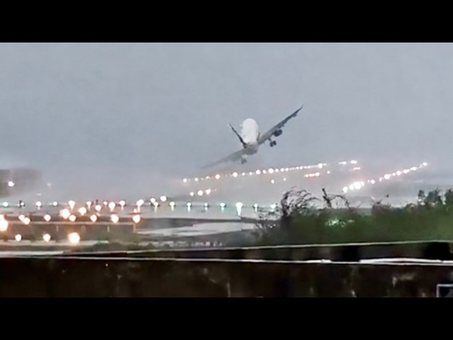 Pilot Loses Control During Go Around