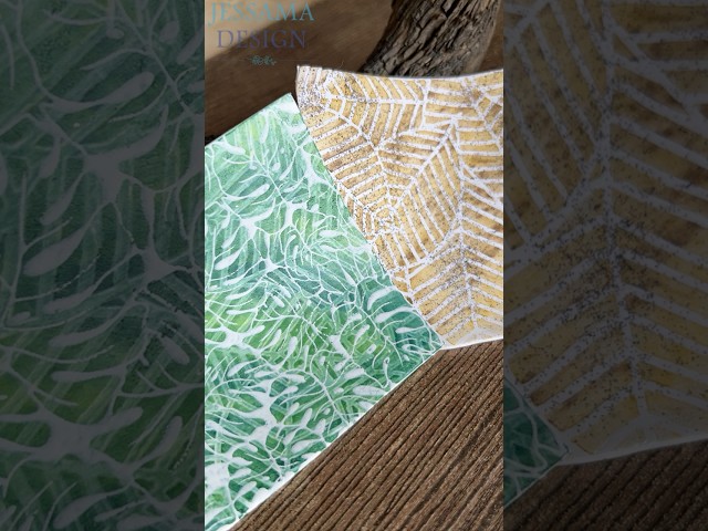 Embossing Powder & Polymer Clay? Crafting Monstera Leaf Earrings