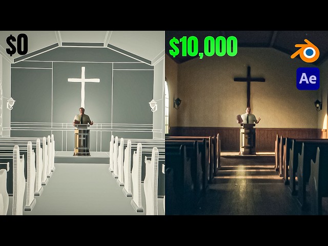 I Faked a $10,000 Location for $0 (Blender and AE Tutorial)