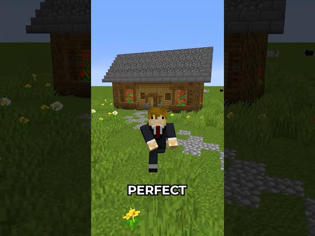How to Make a PERFECT Roof in Minecraft! (Beginner Building) #minecraft #beginner