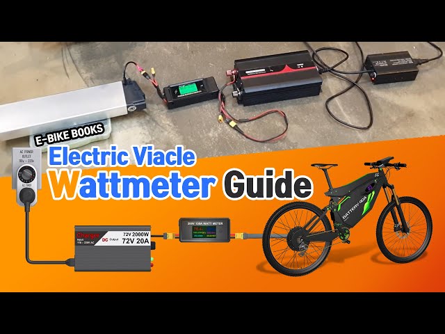 Why ebike riders should use a wattmeter. How to check e-Bike battery pack capacity and Watt meters