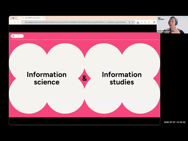 2026-07-07 Data-Facing Call: Introduction to Information Science and Why Libraries