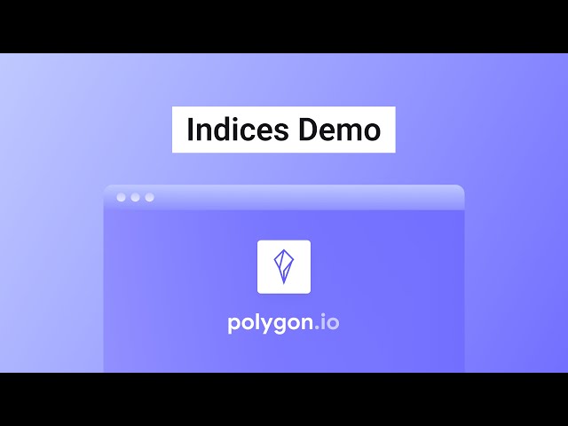 Demo: Getting Started with Polygon.io + Indices Data (S&P 500, Dow Jones, Nasdaq & More)