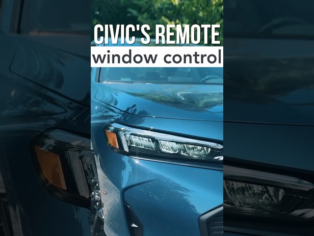Honda Civic's Remote Windows Control #honda  #hondacivic  #hondafeatures  #civic2026  #civictouring