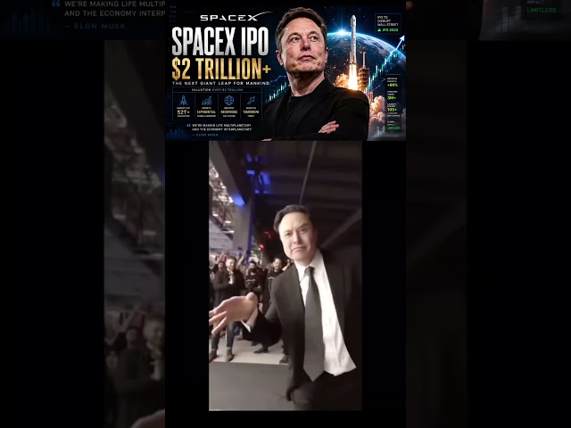 SPACEX IPO values the company over $2 Trillion and makes Elon Musk the first Trillionaire #elonmusk