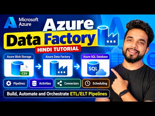 Azure Data Factory Tutorial for Beginners | Hands-On Tutorial [HINDI]