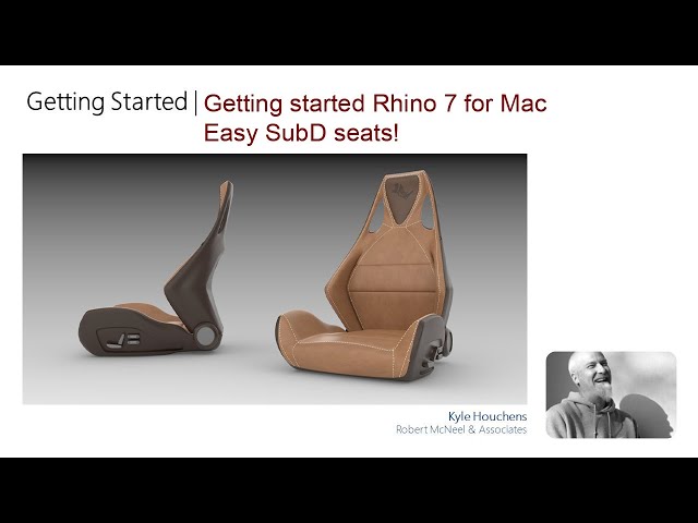 Getting Started Rhino 7 for Mac  - Beginner Build of Seats with SubD