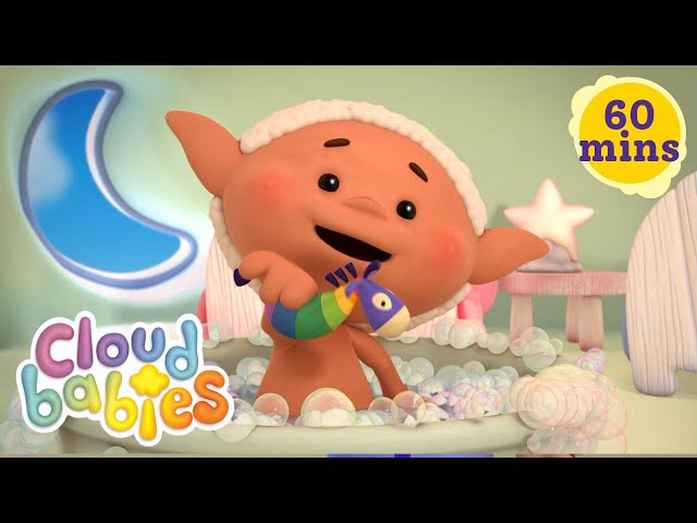Bobo White Loves Bath Time 🛁 | Cloudbabies Compilation | Cloudbabies Official