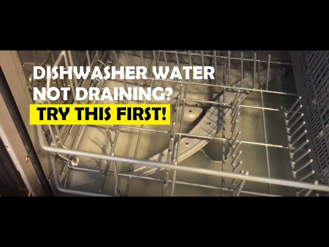 How to fix DISHWASHER NOT DRAINING – EASY troubleshoot