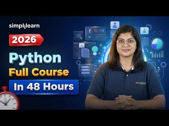 Python Full Course 2026 [FREE] | Python Tutorial For Beginners | Advance Python Course | Simplilearn