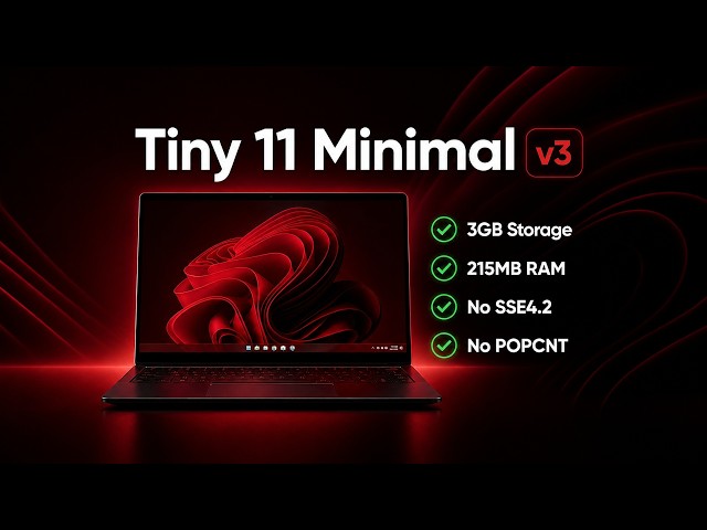 Tiny 11 Minimal v3 - How Light Can Windows 11 Actually Get?
