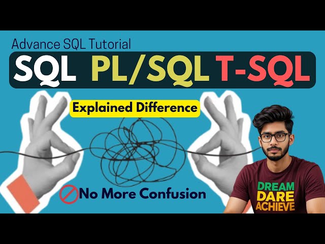 Difference between | SQL vs PL/SQL vs T-SQL | Key Differences Explained with Real Examples