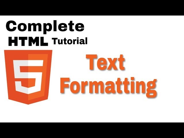 09 HTML Text Formatting