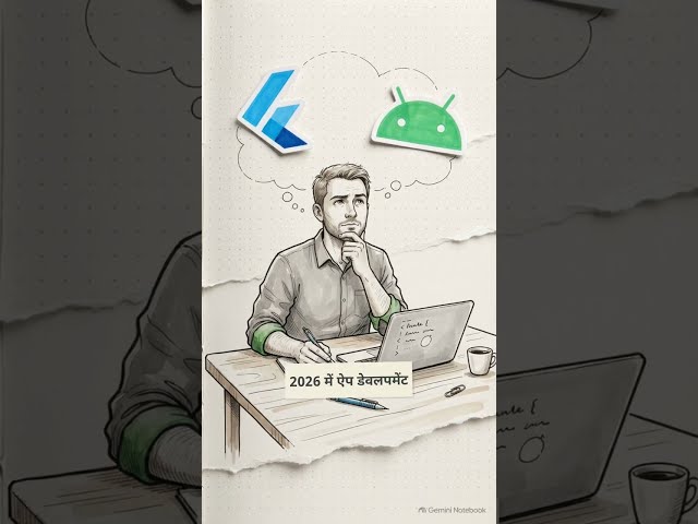 Flutter vs Android in 2026 in Hindi #androiddevelopment #appdevelopment #coding #flutter #flutter