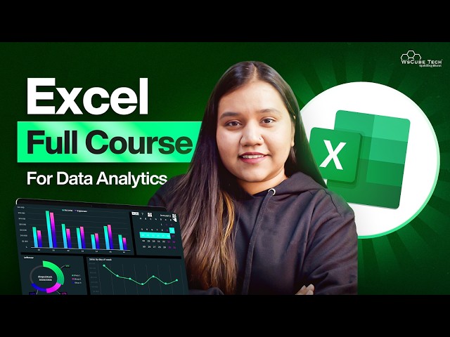 Excel Full Course for Data Analysis with Projects [ 2 Hours] | Excel Tutorial 2025