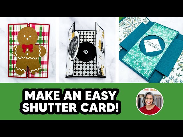 Make an Easy Shutter Card for Christmas | DIY Holiday Card Ideas