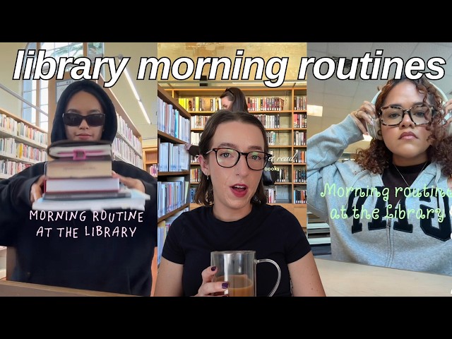 morning routines at the library