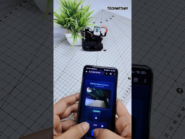 Build a WiFi Camera Robot with ESP32 | Live Video & Browser Control#ESP32 #ESP32CAM #Robot #RobotCar