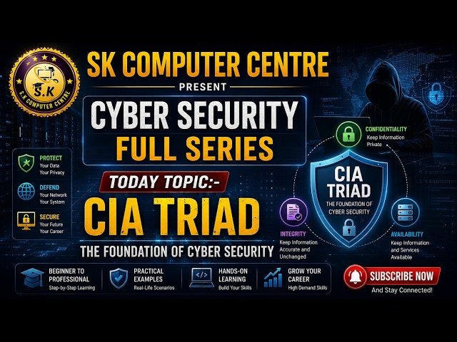 Cyber Security Full Series 📘 Module 1 – Cyber Security Basics  Topic: CIA Triad