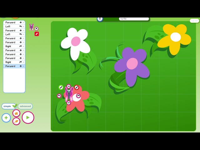 Just2easy Live Lesson - KS1 Live Lesson: Busy Butterfly – Coding a Journey
