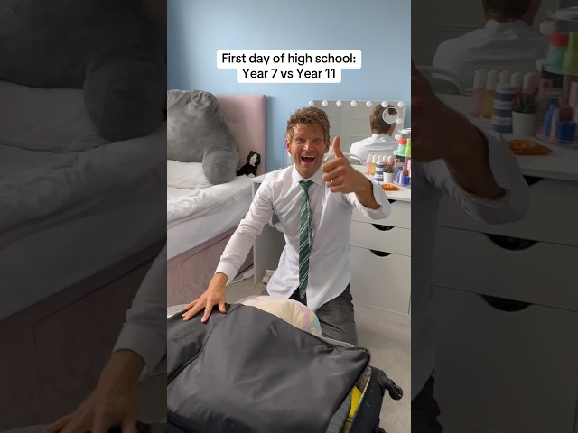 The difference 5 years of high school makes! #students #year7 #year11 #highschool #schoollife