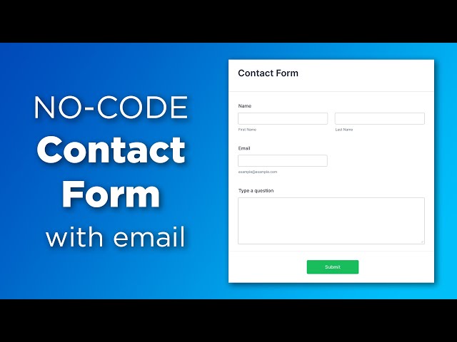 Create a Form (with no code) and embed it on any website (using JotForm)