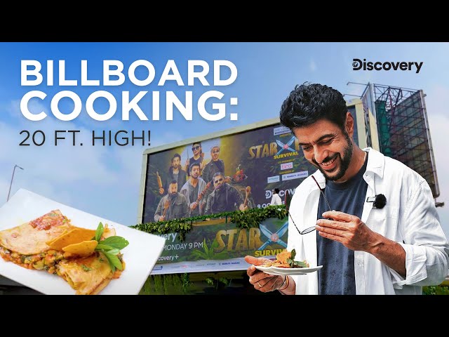 Chef Ranveer Brar's Extreme Billboard Cooking Challenge! | Star vs Food Survival | Discovery Channel
