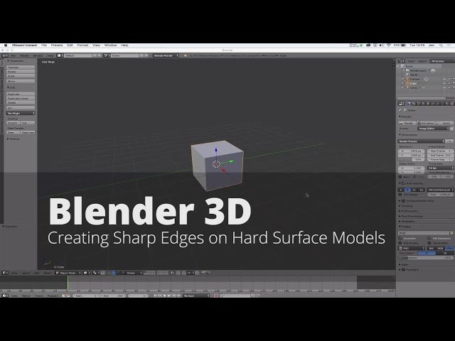 2 Minute Video Tutorial :: Adding Sharp Edges to Hard Surface Models