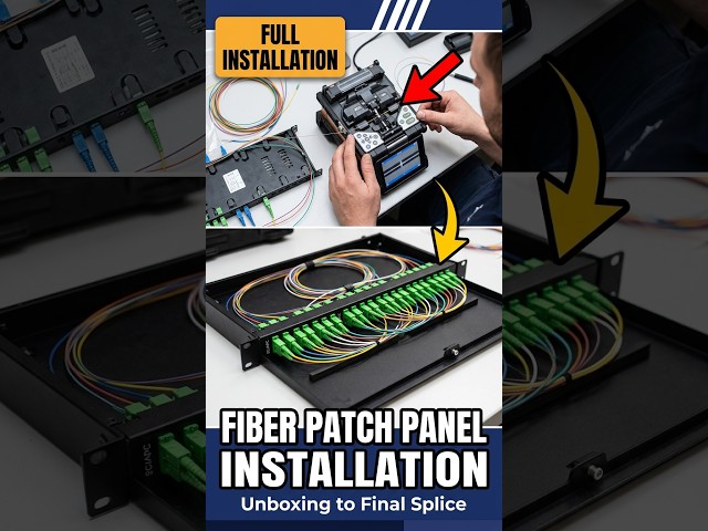 Fiber Optic Patch Panel Installation — Full Process Unboxing to Final Splice