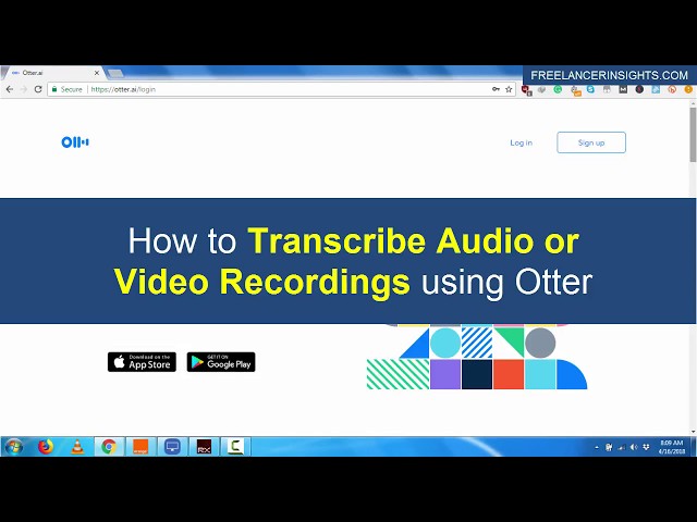 How to Automatically Transcribe Audio or Video Recordings using Otter