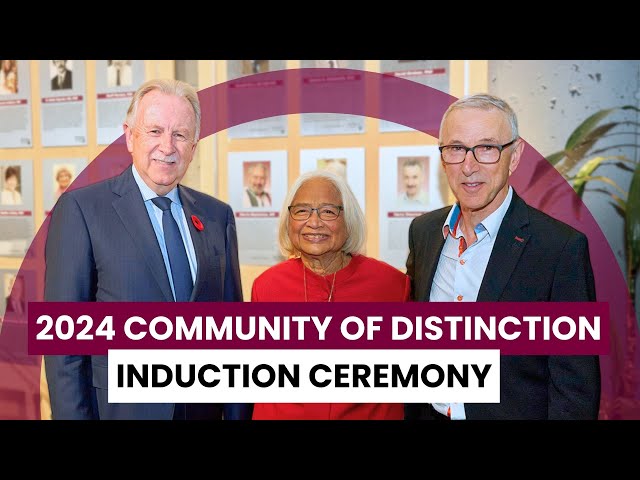 McMaster University's Faculty of Health Sciences' 2024 Community of Distinction induction ceremony