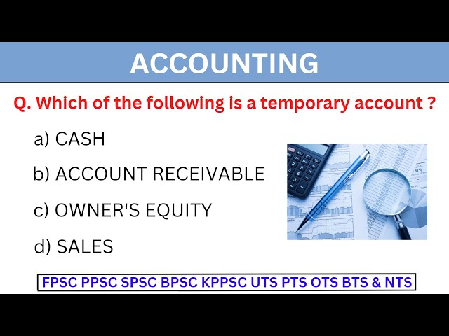 Most Repeated Mcqs of Accounting from Past papers | Latest Accounting MCQs for Test Preparation