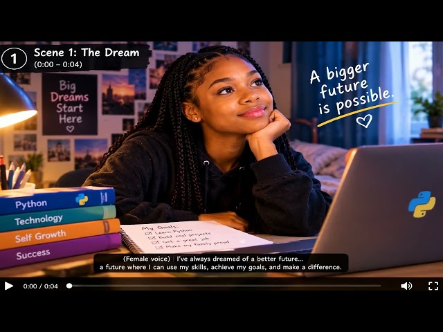 A girl dream of being a python developer 