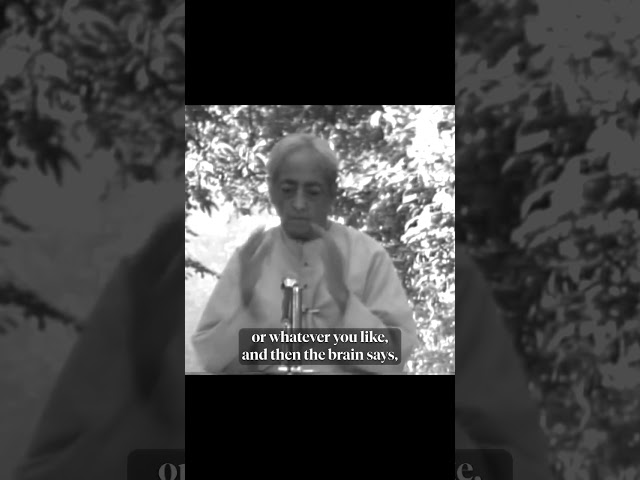 Why does the brain form habits? | Krishnamurti