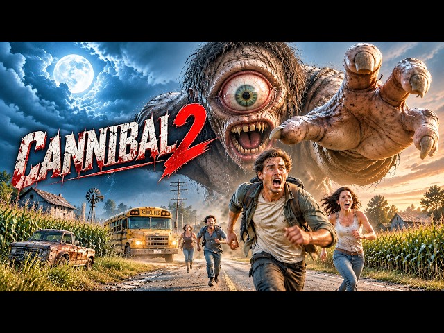 【FULL MOVIE 4K】Cannibals Lurk, Giant Monster Hunts Travelers！