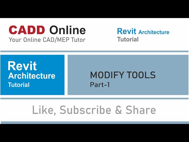 Revit Architecture Tutorial-2 Modify-Wall