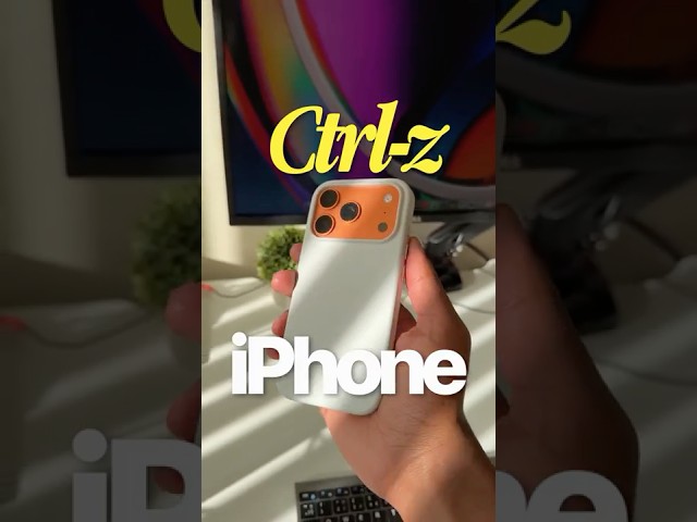 How to Ctrl+Z on iPhone#iPhone #tech #tutorial #iphone17 #iphone17pro