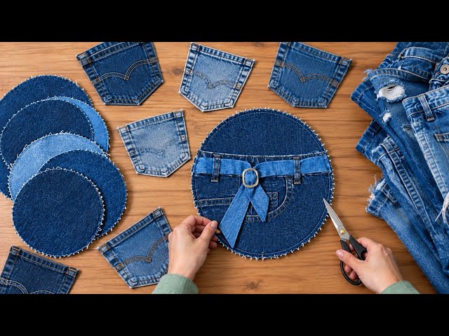 From Old Jeans toStylish Bag!You Won’t Believe Result.This Bag Looks Expensiv But It’sFrom Old Jeans