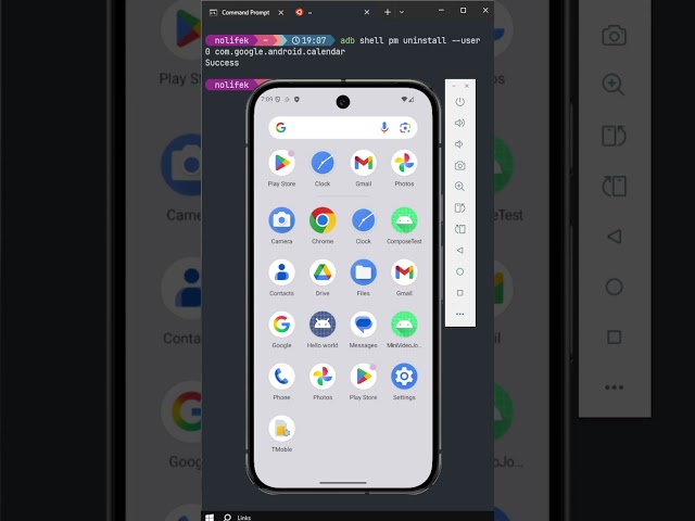 Uninstall unwanted apps with adb #android #app #uninstall