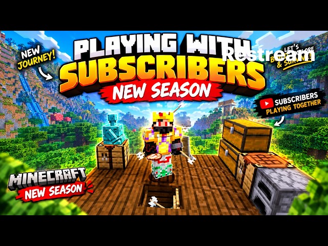 PLAYING WITH SUBSCRIBERS IN THE NEW SEASON! 🔥 | Minecraft