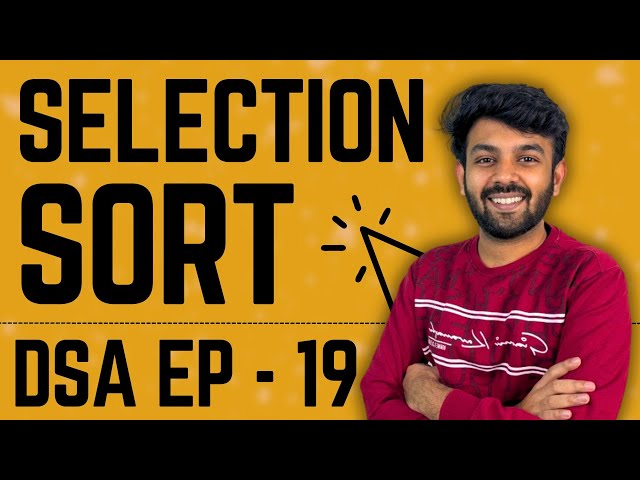 Selection Sort Algorithm | Data Structures & Algorithms | Ep-19 DSA Mastery | code io - Tamil