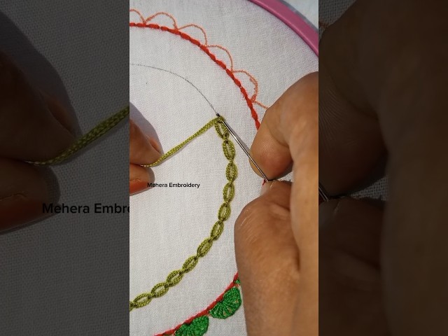 Elegant neckline hand embroidery design💫🪡#embroidery #viralvideo #viralshorts #diy