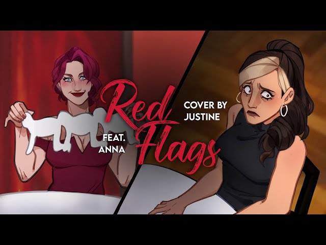 "RED FLAGS" by @tomcardy1 | Sapphic Cover by Justine & @annapantsu