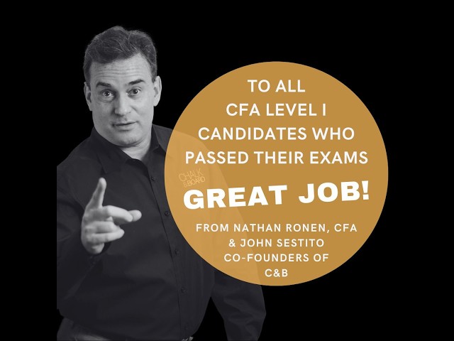Passed 2026 May CFA® Level 1 (39% Pass Rate Result) - What to Do Now - Sage Advice